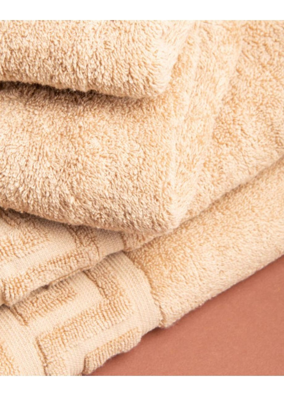 Рушник махровий 70х140 см IDEIA однотонний бежевий