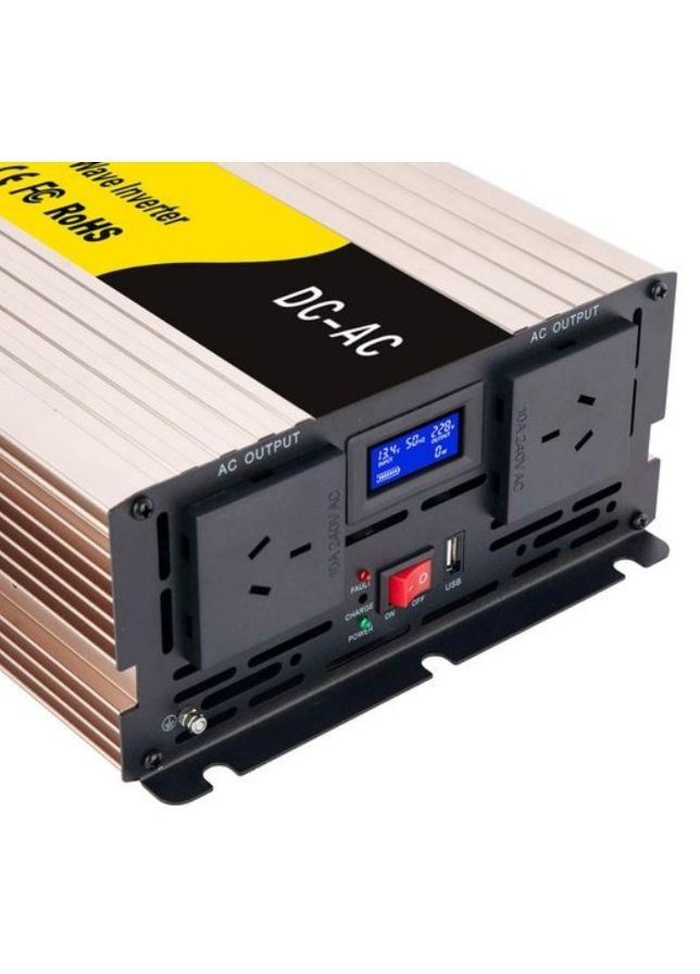 Перетворювач напруги Pure Sine Wave Inverter 12В-220В 3000W інвертор чистий синус (2104618828) No Brand (369963242)