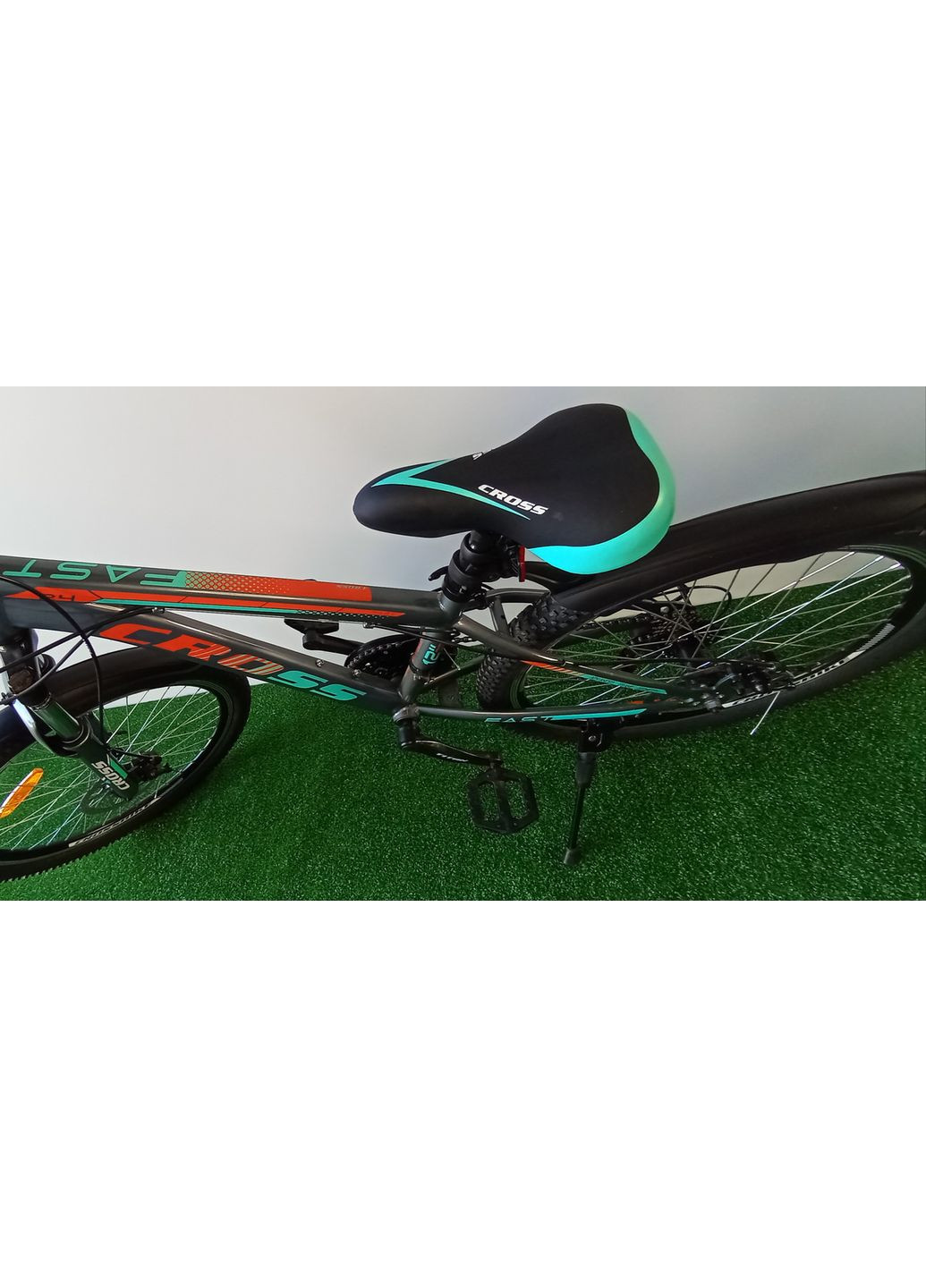 Велосипед Fast 24",рама сталь 12" серо-оранжевый Cross (372113777)