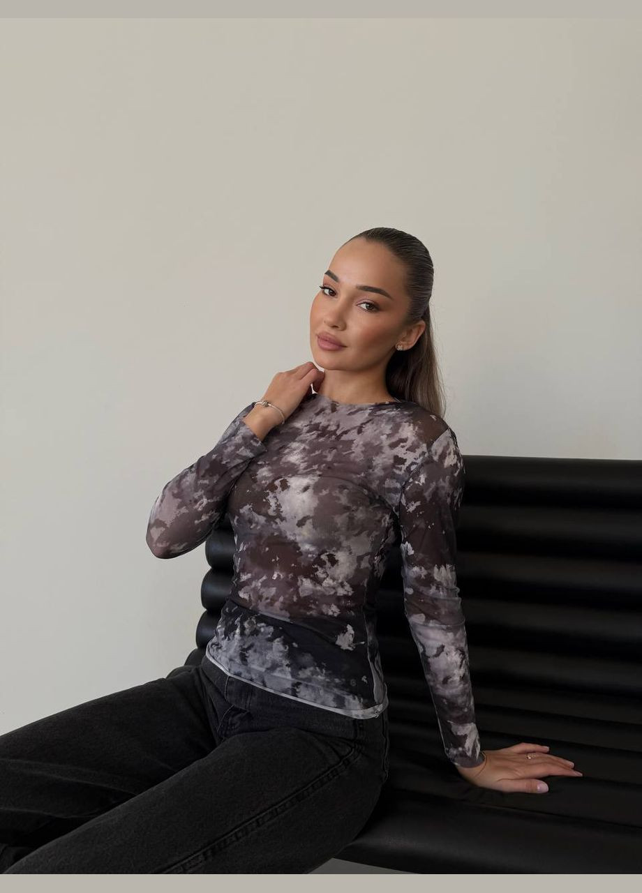 Женский лонгслив с сетки No Brand (307796026)