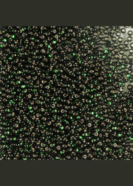 Бісер чеський Preciosa 57150, блискучій, темний зелений (10 г) No Brand (340485895)