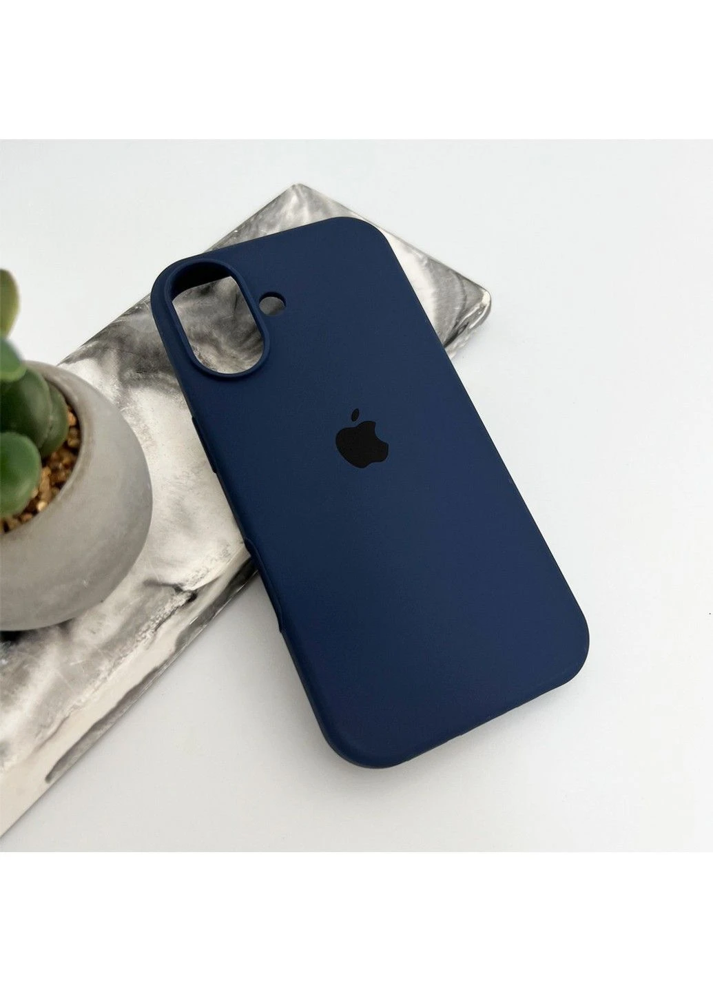 Силіконовий чохол для Apple iPhone 17 Dark Blue No Brand (382767461)