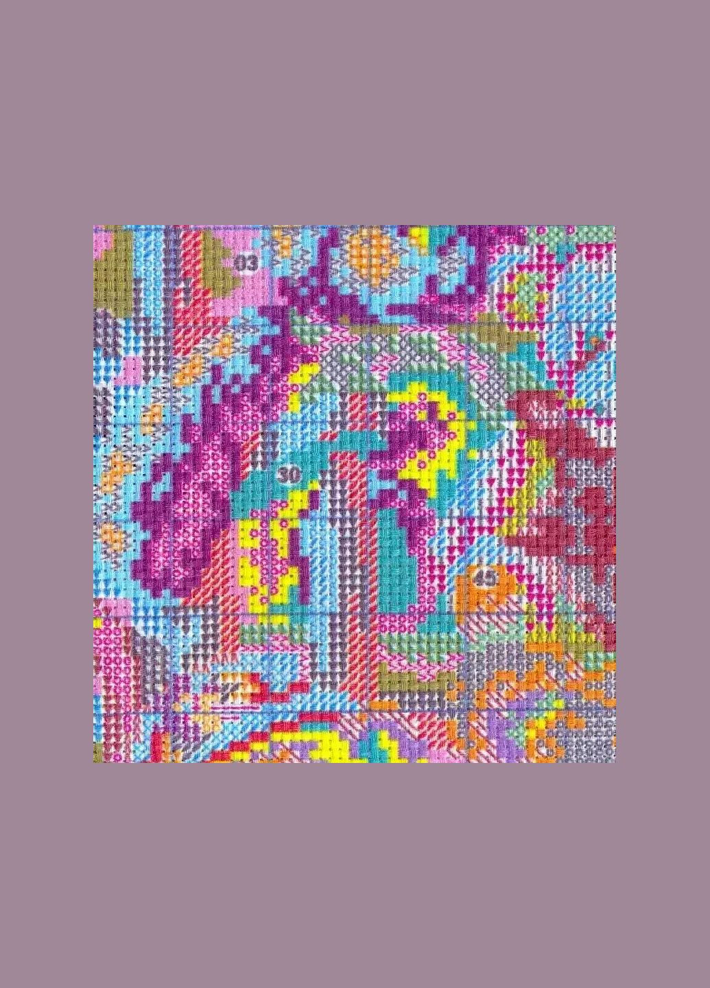 Набор для вышивания по нанесённой на канву схеме "Bear family" . AIDA 14CT printed, 46*37 см Joy Sunday (313613134)