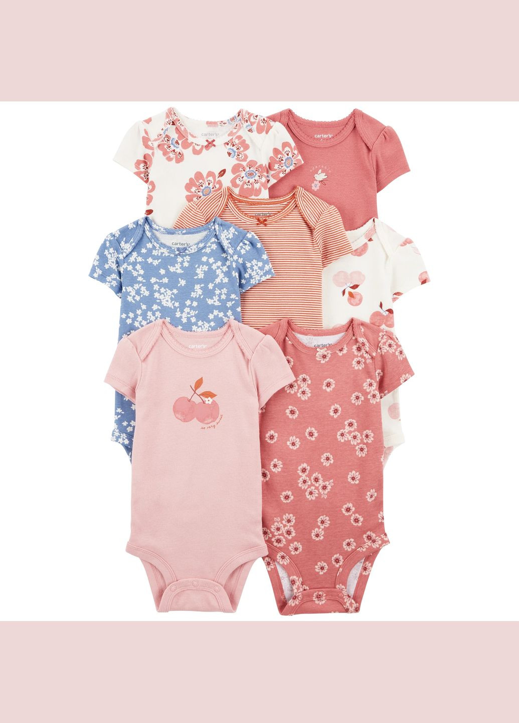Комплект боді 7в1 для дівчинки 76-81 см (1R077610_) Carter's (303575673)