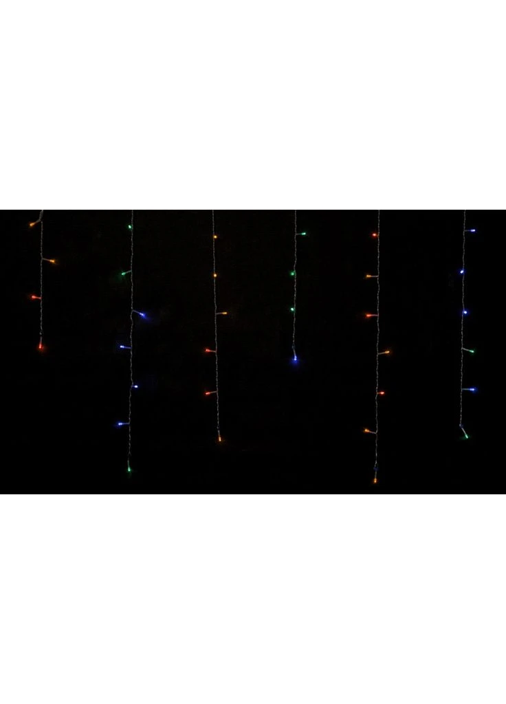 Гірлянда ICICLE 100 LED C 3.2х0.7 м Мульти/Прозорий IP20 (90015254) Delux (391019931)
