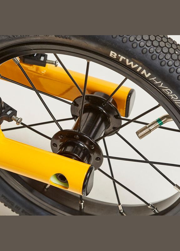 Біговел Алюмінієвий RUNRIDE 900 від 2 до 5 років (від 85 до 105 см) з Ручним Гальмом Помаранчевий B'TWIN (335052699)