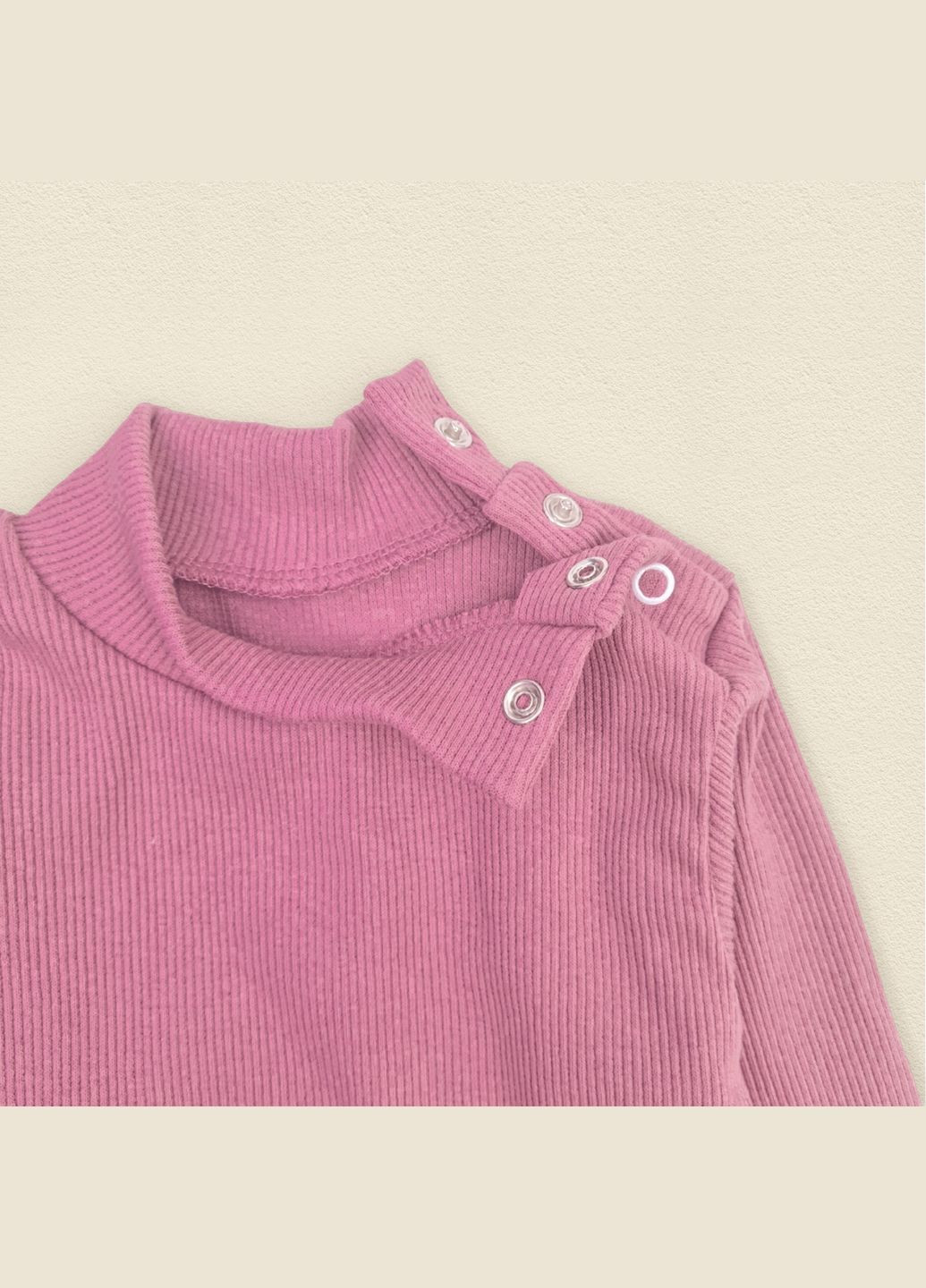 Боді рубчик на осінь з тканини кочкорс Rosie Рожевий dexter's (301842057)