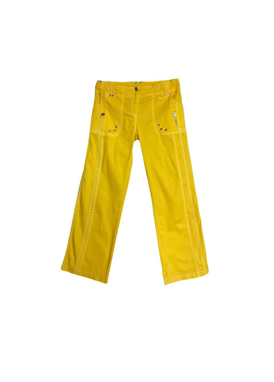 Желтые кэжуал летние брюки Pierre Cardin