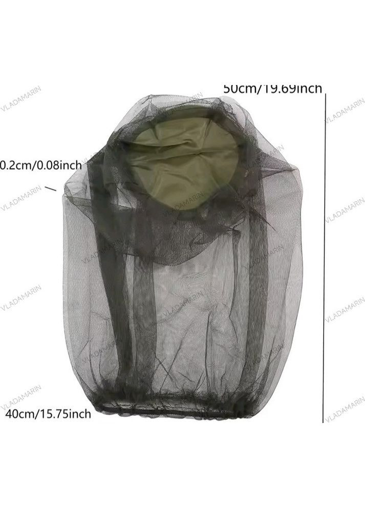 Антимоскитная сетка на голову от комаров, на комарник для рыбаков, военных, туристов WORWO (366220397)