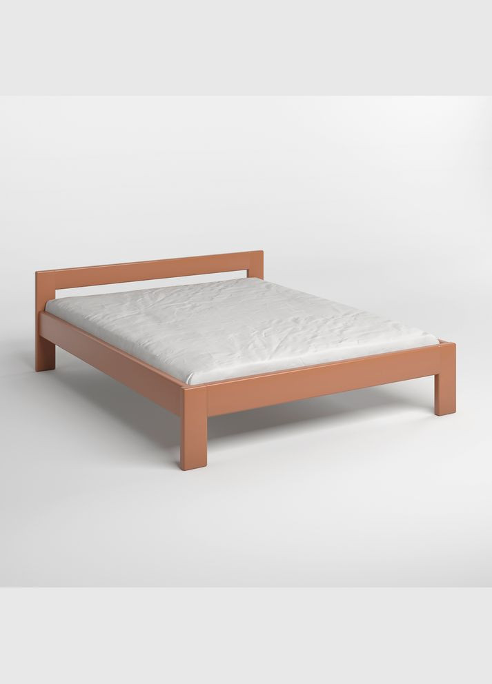 Двоспальне дерев'яне ліжко Делі (RAL8025) 140х200 см (MBG-3912) Mebigrand (368279194)