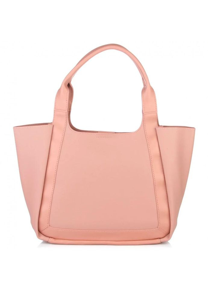 Жіноча сумка шоппер (тоут) з ручками класична, розмір 25 × 27 × 12 см 6673 рожева David Jones (314874177)
