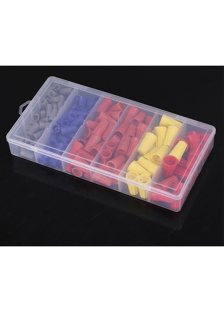 Набір ковпачків для з'єднання монтажних кабелів Різнокольоровий 180 шт (H051155) No Brand (360768333)
