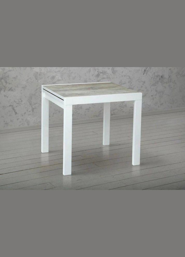 Стіл обідній розкладний Слайдер 815 Білий/Урбан лайт (10000118) Fusion Furniture (341525663)
