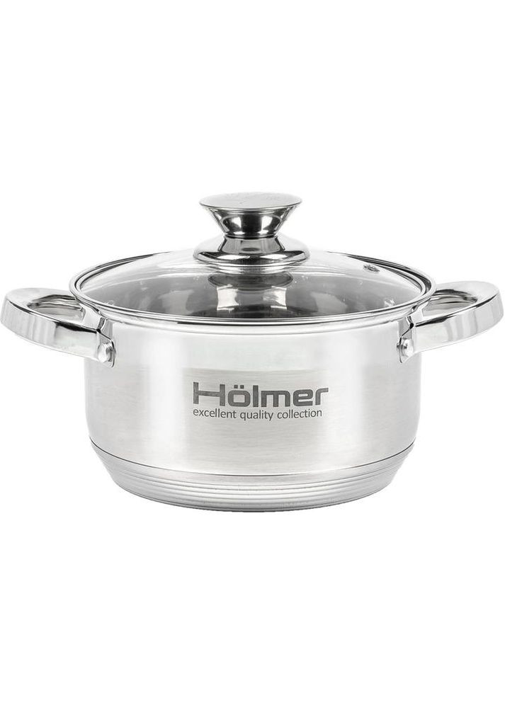 Кастрюля 2.7 л Hölmer CR-12527-SS Holmer (359475704)