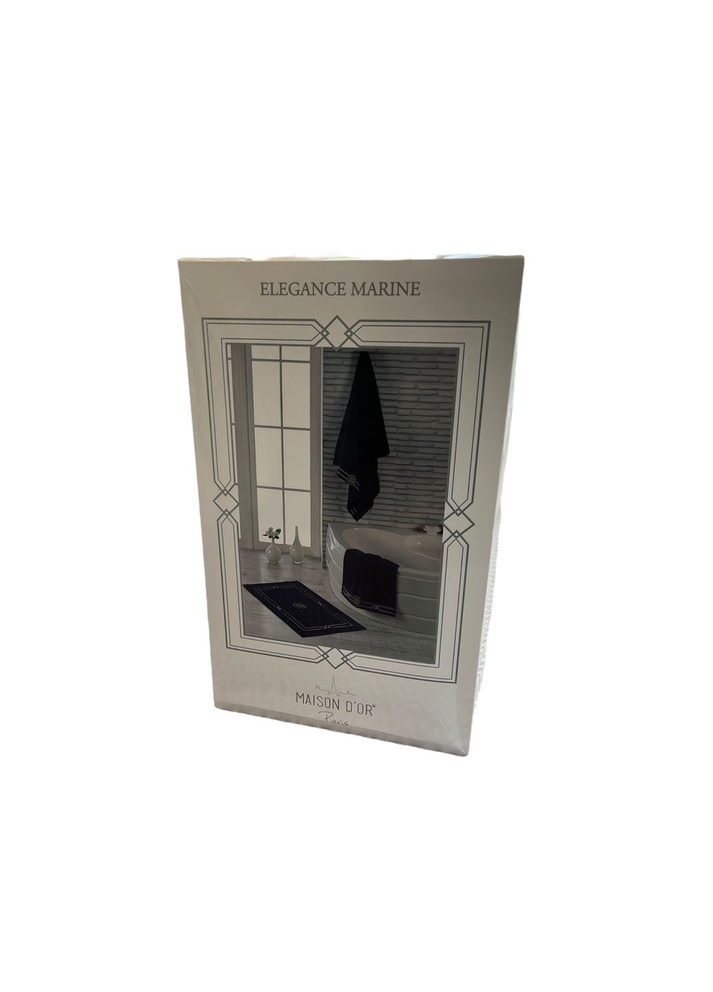 Набір рушників Elegance Marine White махрові 50-80 см, 50-100 см, 85-150 см білі Maison D'or білий