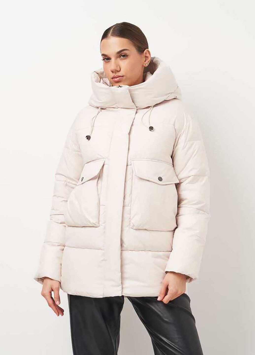 Кремовая зимняя куртка Lusskiri