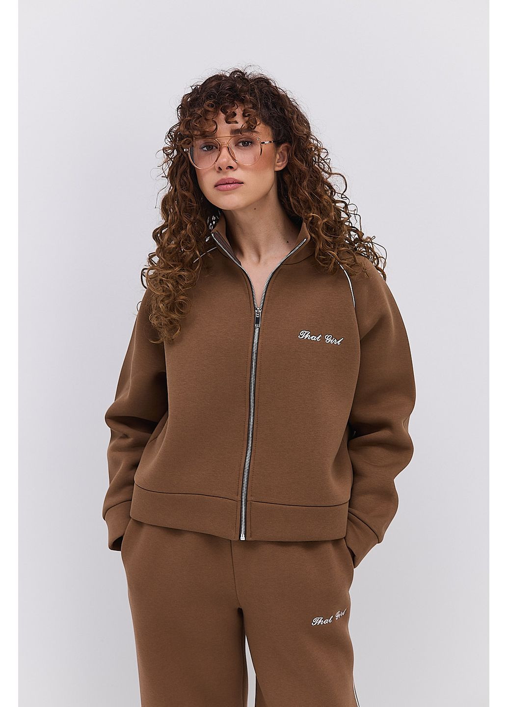 Жіночий спортивний костюм зимовий з вишивкою That girl Arjen (366081463)