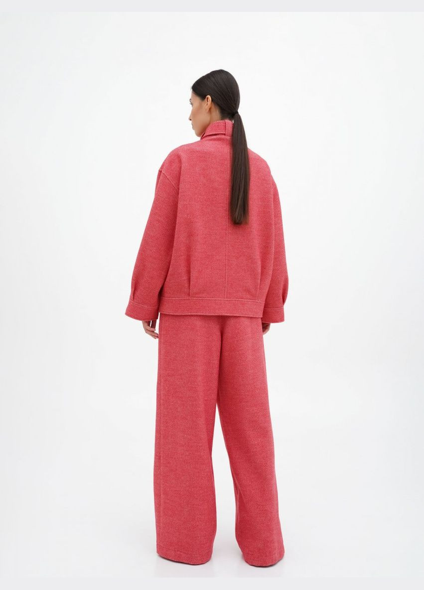 Бомбер червоний з дрібною білою цяткою a LOT на кнопках (317041537)