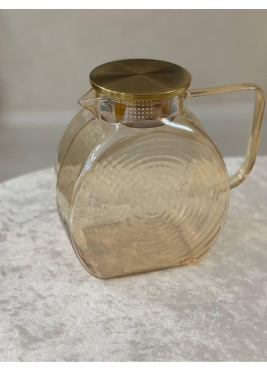 Глечик для напоїв Ciao скло 1,8 л VT-5903-1800 золотистий Vittora (349443298)