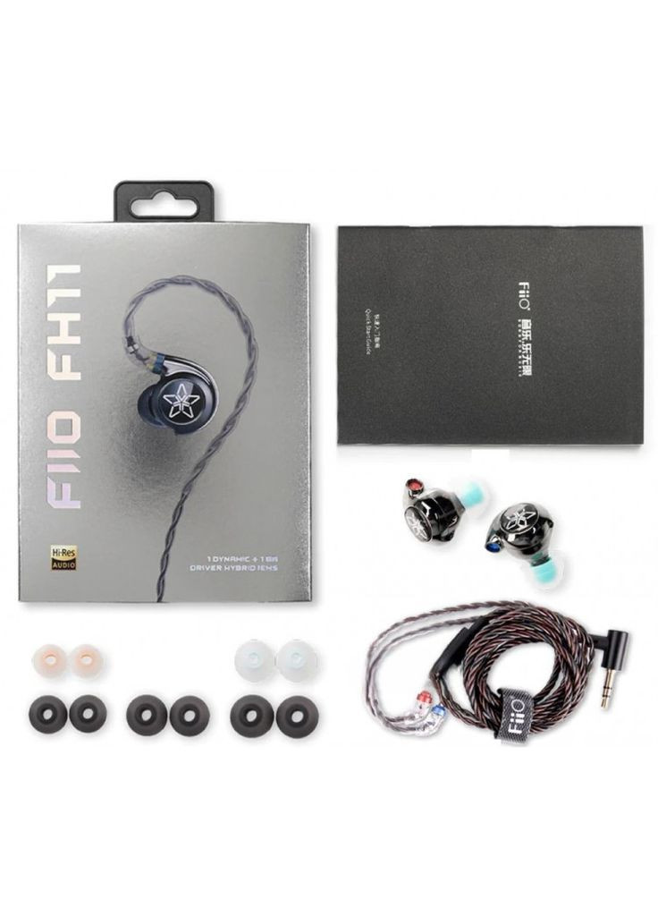 FH11 – Гібридні Hi-Fi навушники з карбоновим драйвером і преміальним дизайном Fiio (361269337)