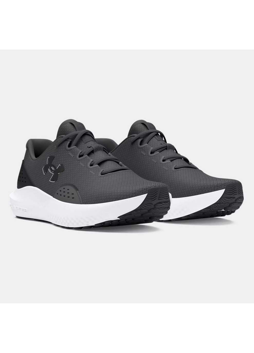 Сірі Осінні чоловічі кросівки charged surge 4 сірий Under Armour