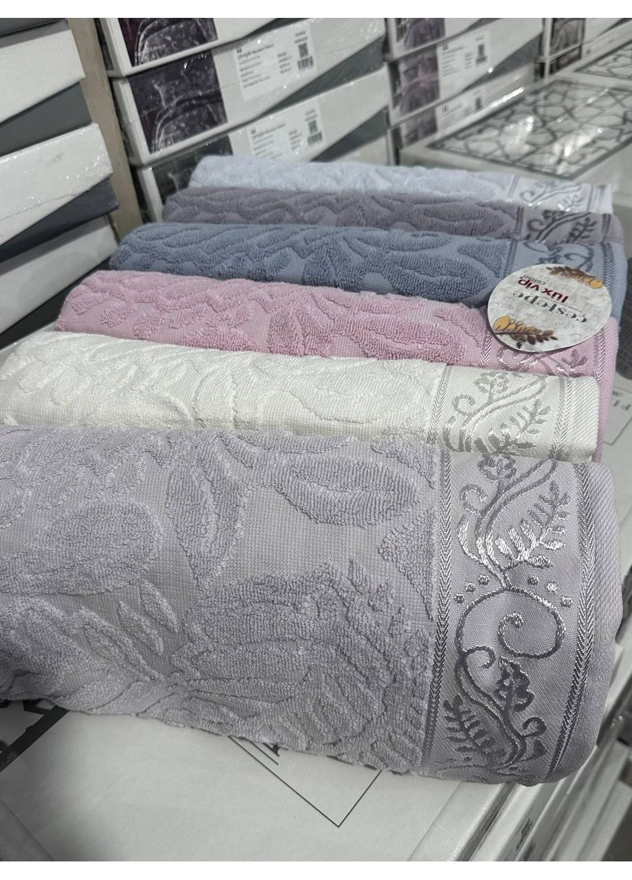 Рушники 90/50 см для рук, обличчя 6 штук Vishnya комбінований