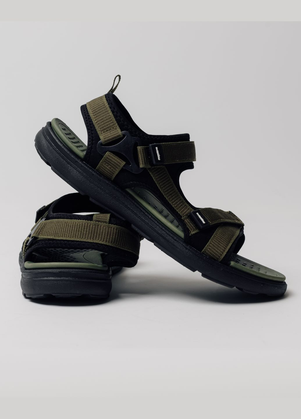 Повседневные босоножки мужские текстиль Restime на липучке