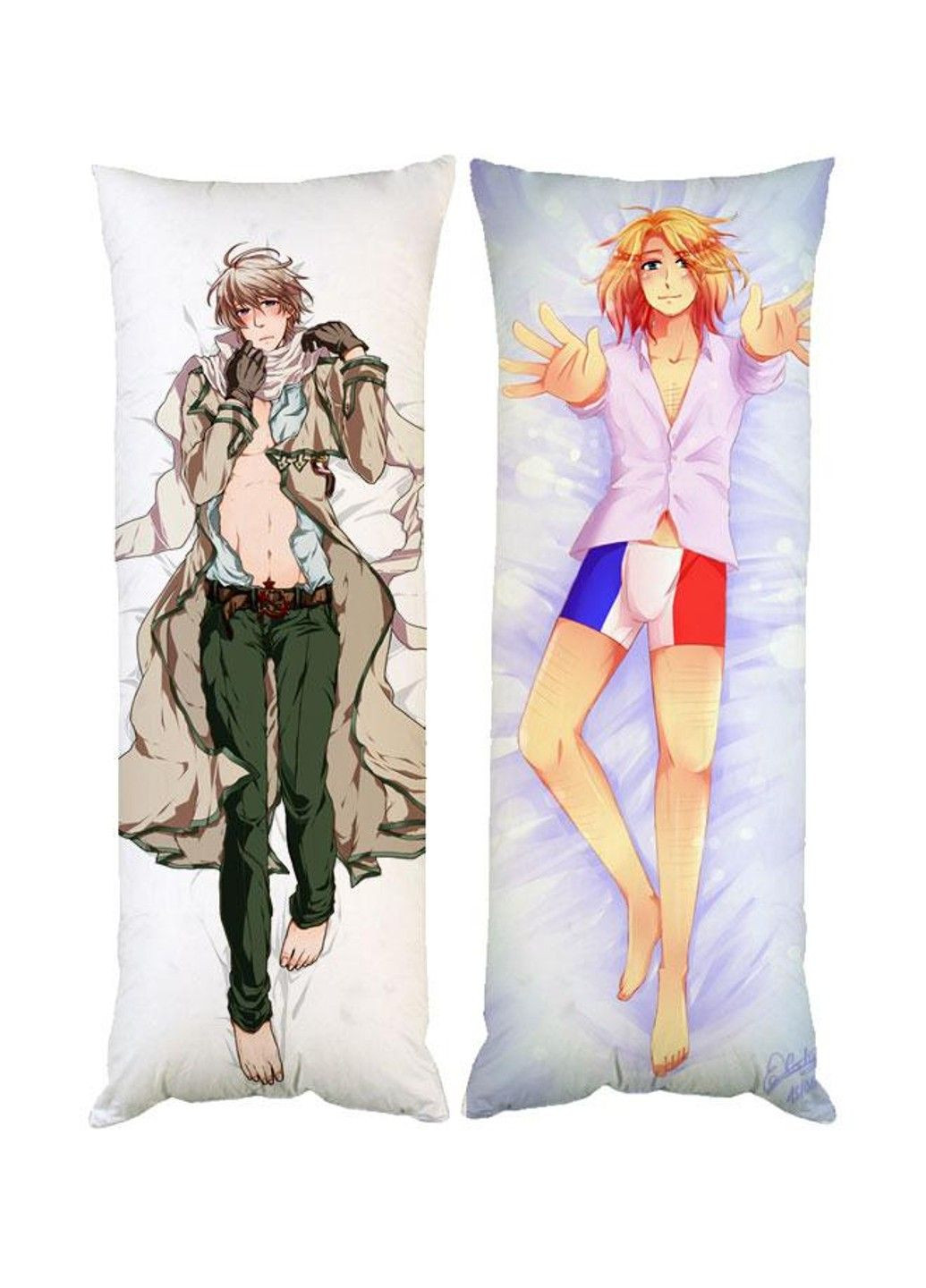Подушка дакимакура Хеталия и страны Оси Axis Powers Hetalia декоративная ростовая подушка для обнимания No Brand (328314823)