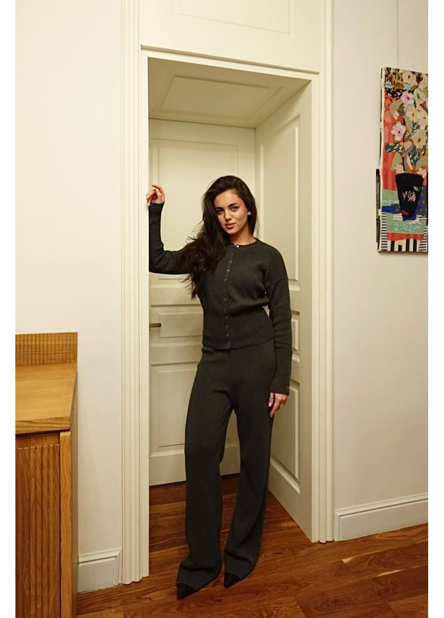 Стильний трикотажний костюм — ЗАМІРИ В ОПИСІ DK/DL Мода без кордонів (371140318)