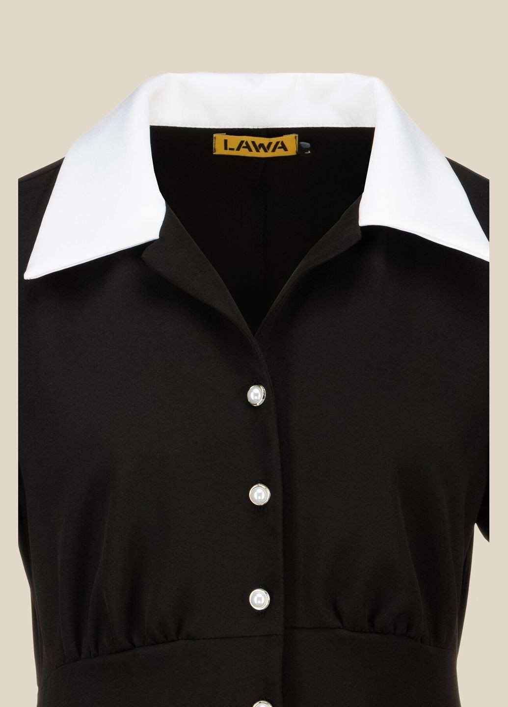 Чорна повсякденний сукня однотонна жіноча wtc02419 shop (2000990910059) LAWA однотонна