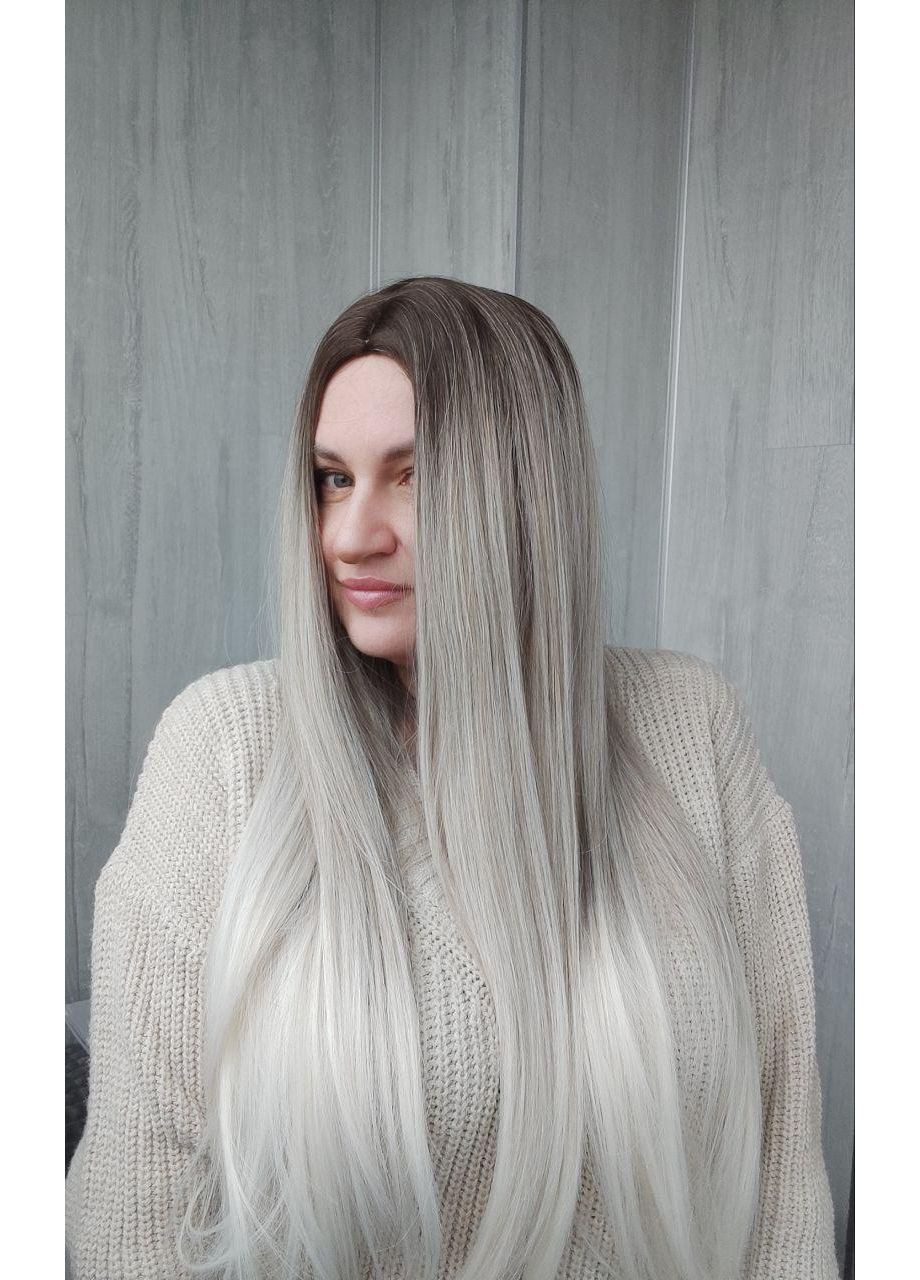 Перука без чубчика довга пряма термо блонд (LCI9162-2) No Brand (355802321)