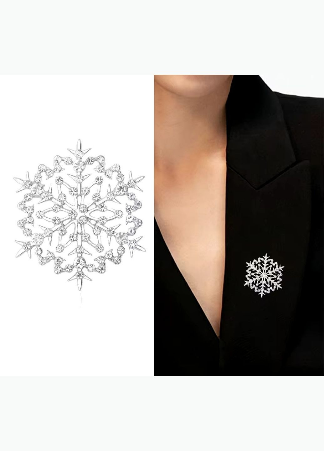 Брошка "Сніжинка" China (356567390)