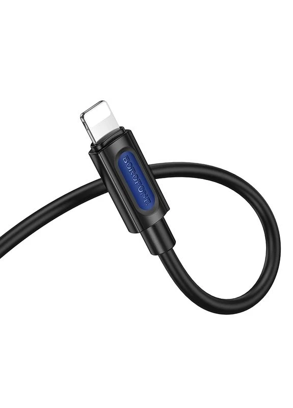 Аудіокабель BL20 True sound silicone digital audio conversion cable iP Black Borofone (390091786)