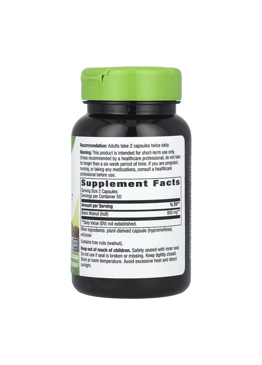 Black Walnut Hulls - 100 vcaps Nature's Way (369399845)