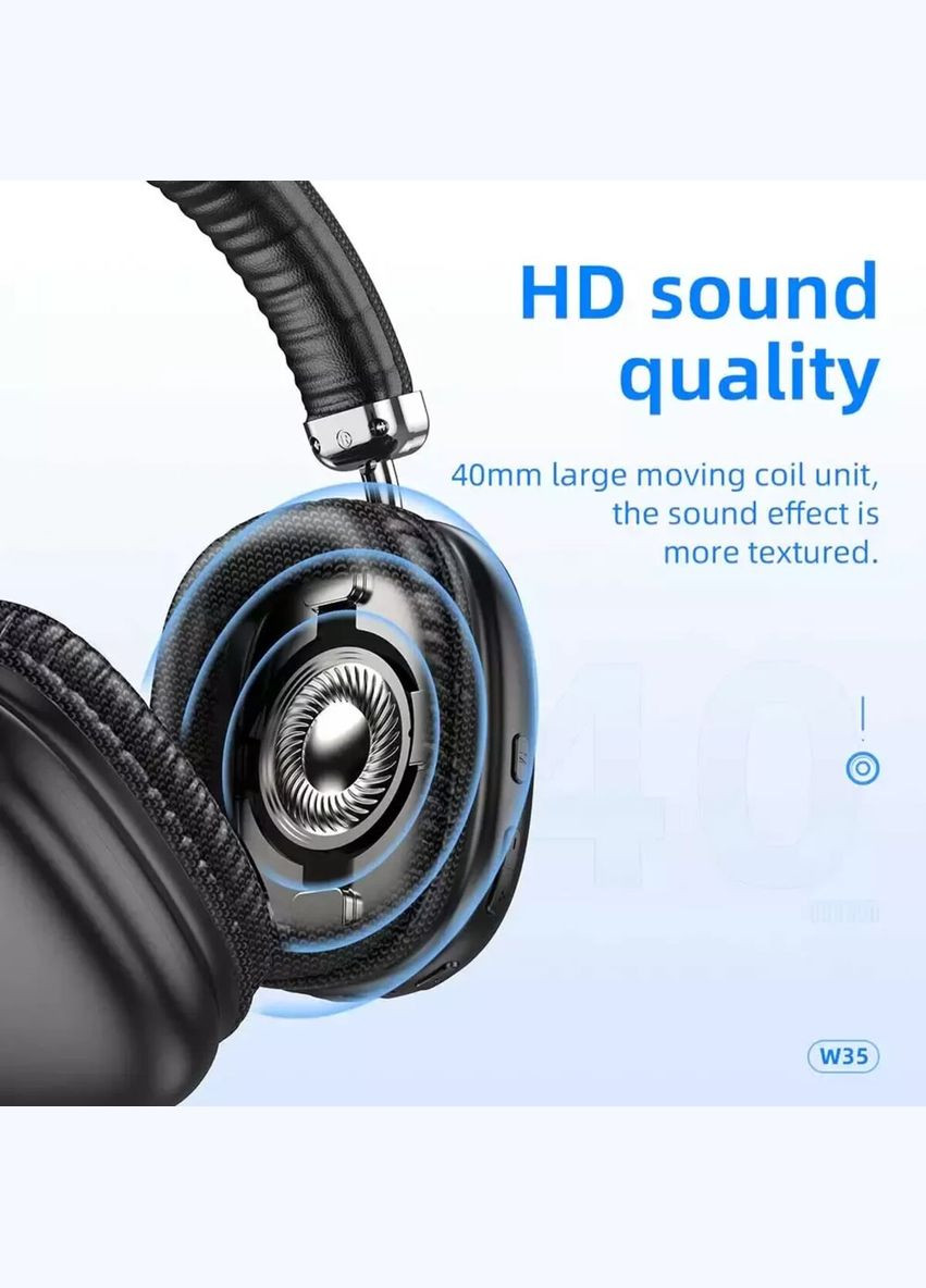 Навушники W35 Air Triumph BT headset Black (6942007616331 ) Hoco (300678412)