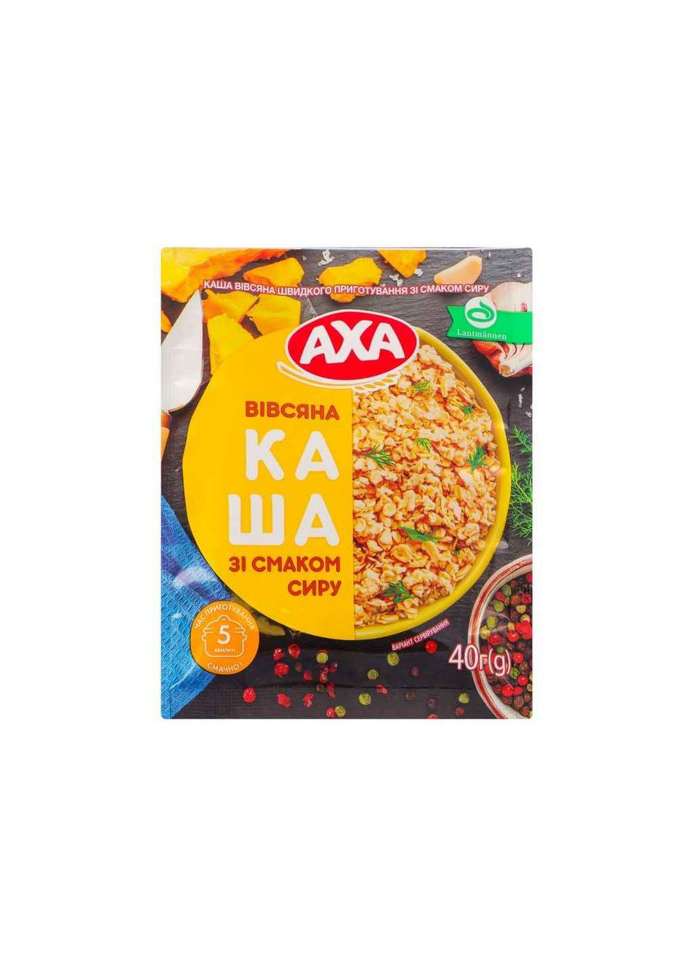 Каша швидкого приготування 40г вівсяна зі смаком сиру Axa (359438786)