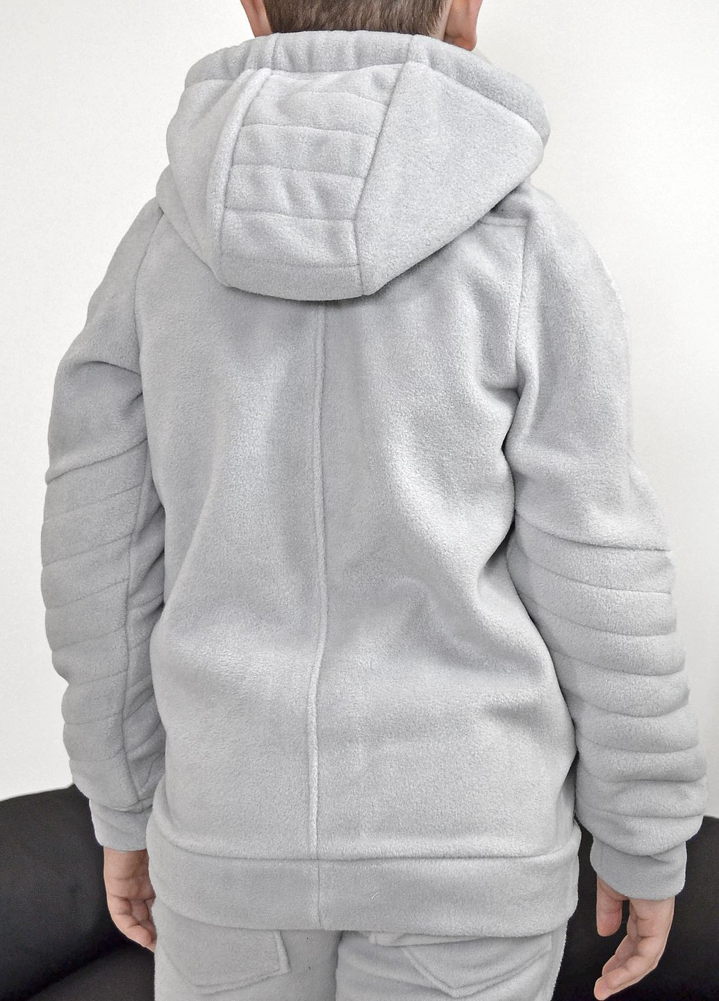 Світло-сірий демісезонний костюм polar фліс для хлопчика від ZM