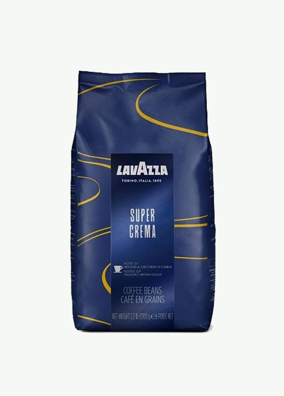 Кава Super Crema у зернах 1 кг Lavazza (285110873)