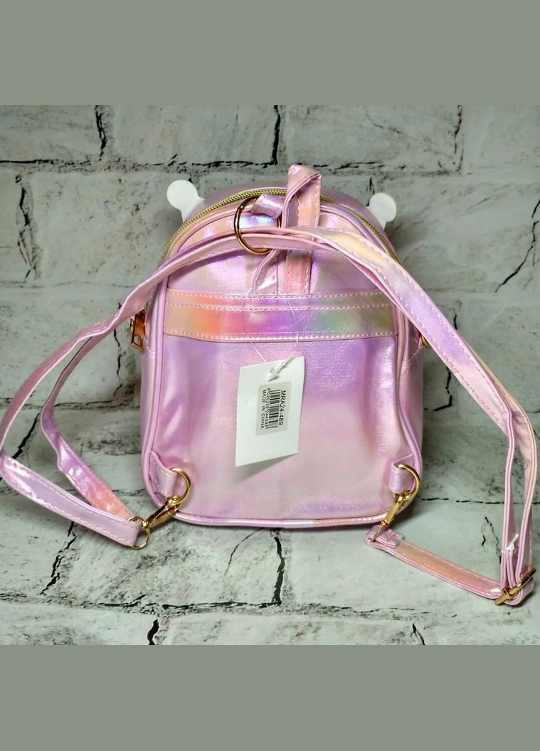 Рюкзак дитячий для дівчинки дошкільний Куромі Перламутр 20х16х6 см Рожевий No Brand (341325898)