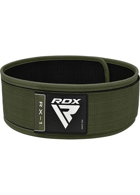 Пояс для тяжелой атлетики RX1 Weight Lifting Belt Army Green (A-013023) RDX (316259761)