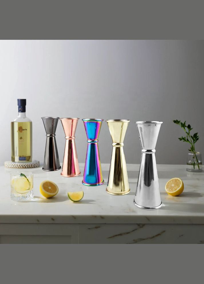 Джигер японський Bar House 30/60 мл з поділками 15, 22.5/45 мл Сріблястий No Brand (305663776)