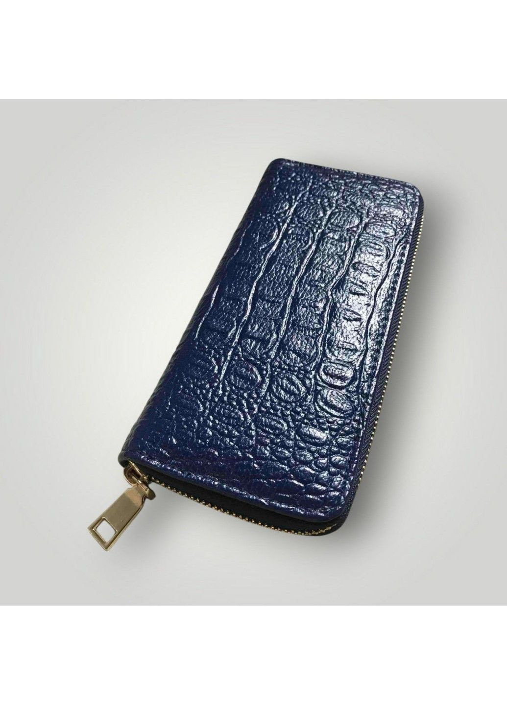 Кошелёк женский из экокожи синий с тиснением No Brand (366237324)