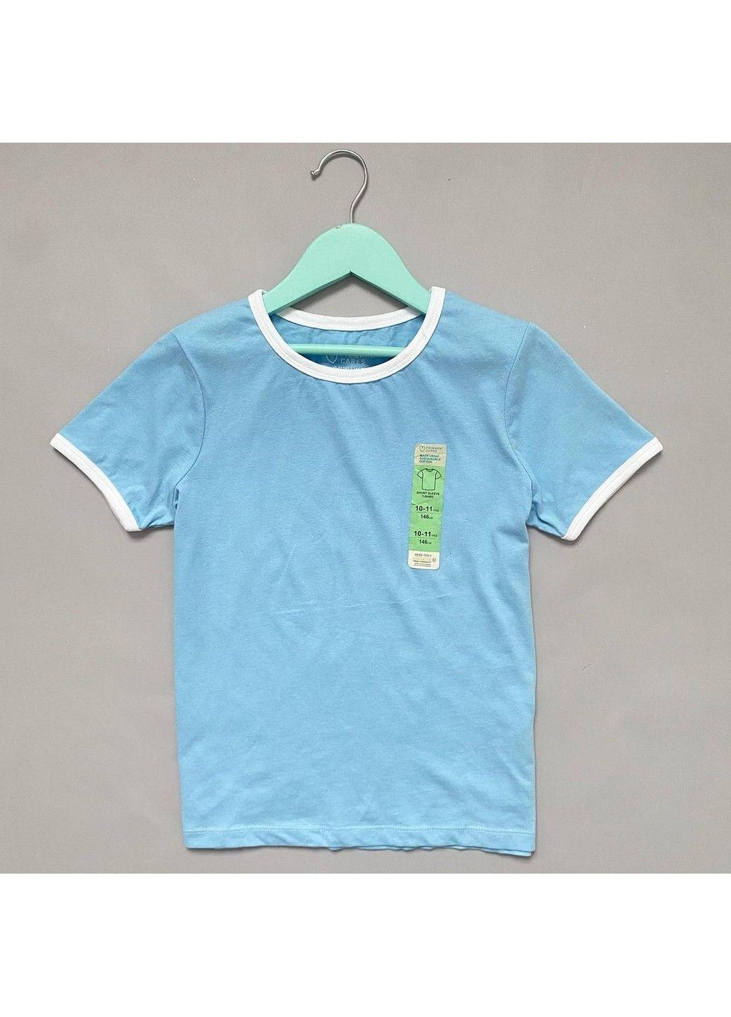 Блакитна футболка дитяча однотонна, блакитна Primark