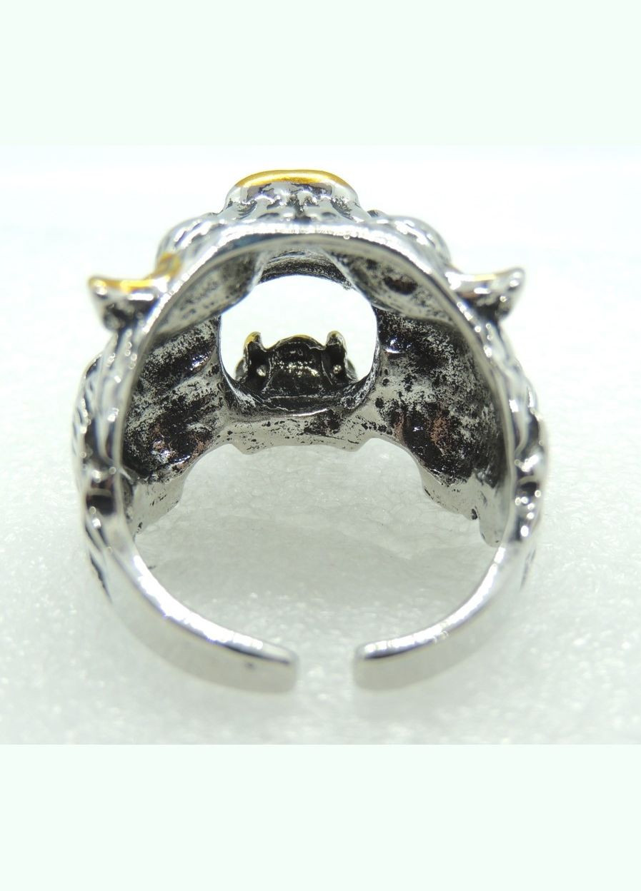 Мужской перстень в виде тигра с красными яркими глазами нос и уши золотого цвета размер регулируемый Fashion Jewelry (285110658)