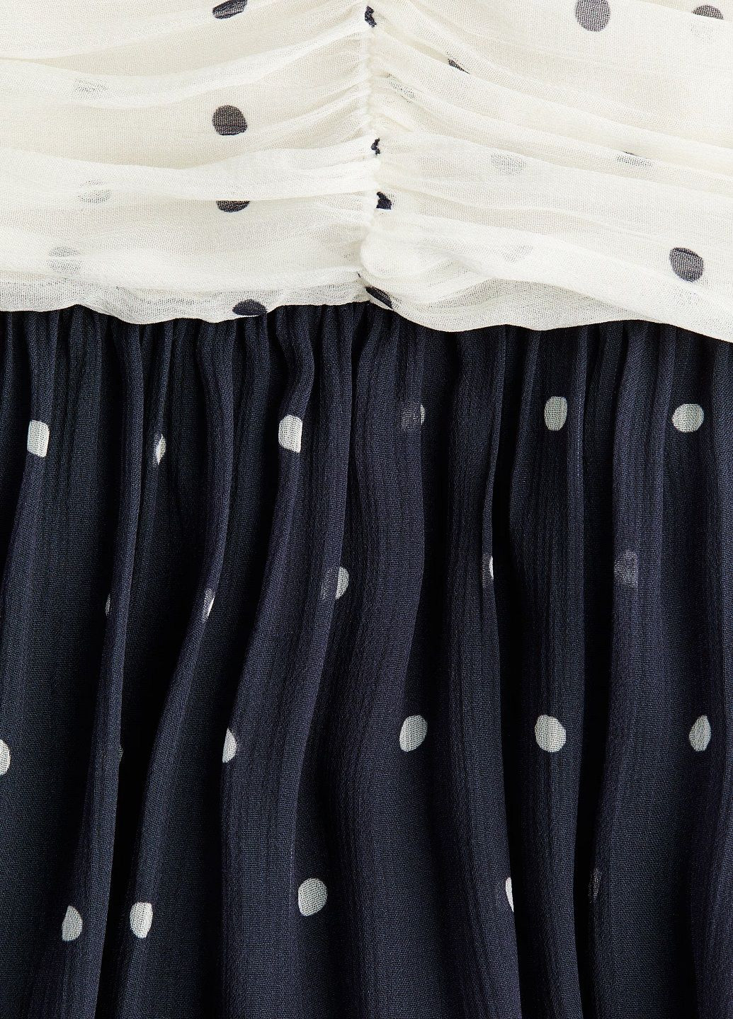 Чорно-білий сукня H&M в горошок