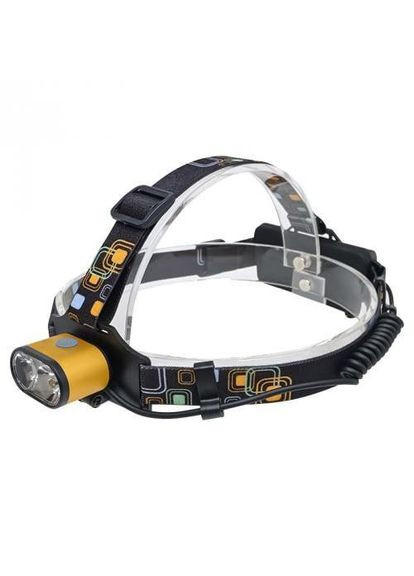 Фонарь аккумуляторный налобный PL-133 LED фонарик 3 режима работы пластиковый фонарь Police (303898690)