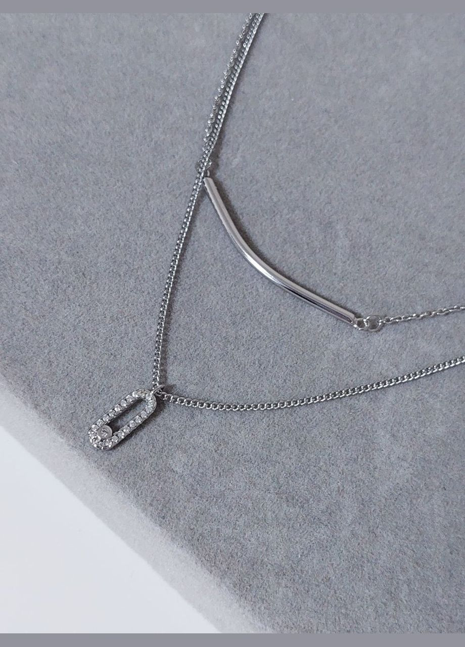 Цепочка на шею многослойная с кулоном Шпилька MN0090 DeKolie (330033571)