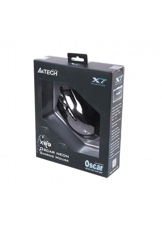 Миша ігрова X89 Maze Oscar Neon, USB A4Tech (356493940)