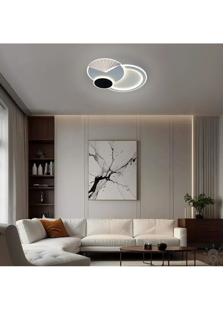 Смарт люстра управляемая светодиодная COMETA 3R 90 Вт 540x420x60 мм Белая ESLLSE (365651744)