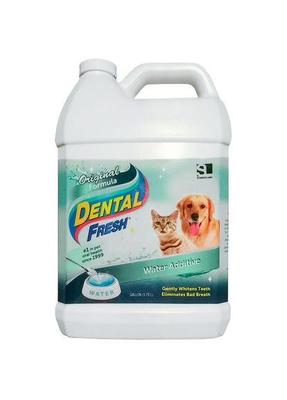 Жидкость против зубного налета и запаха из пасти собак и кошек Dental Fresh 3.79 л (736990000118) SynergyLabs (279565406)
